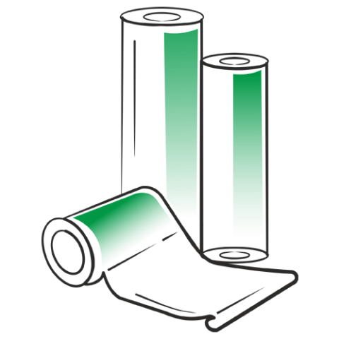 Printed rewind rolls